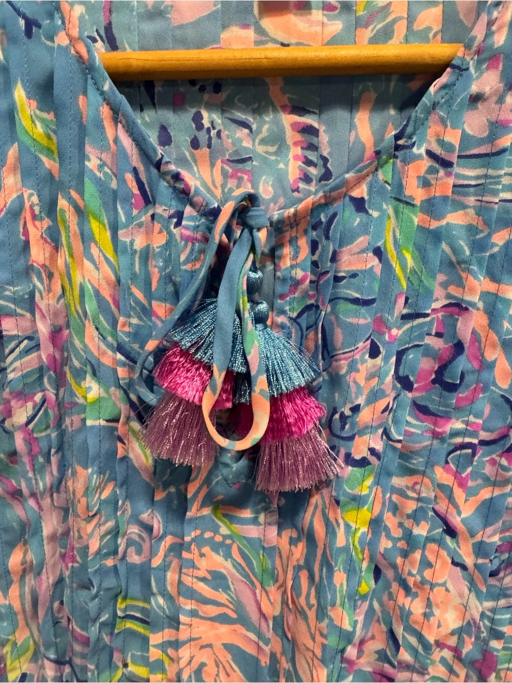 Lilly Pulitzer Marilina Tunic Top in Multi All Together Now Sz M - Picture 7 of 11